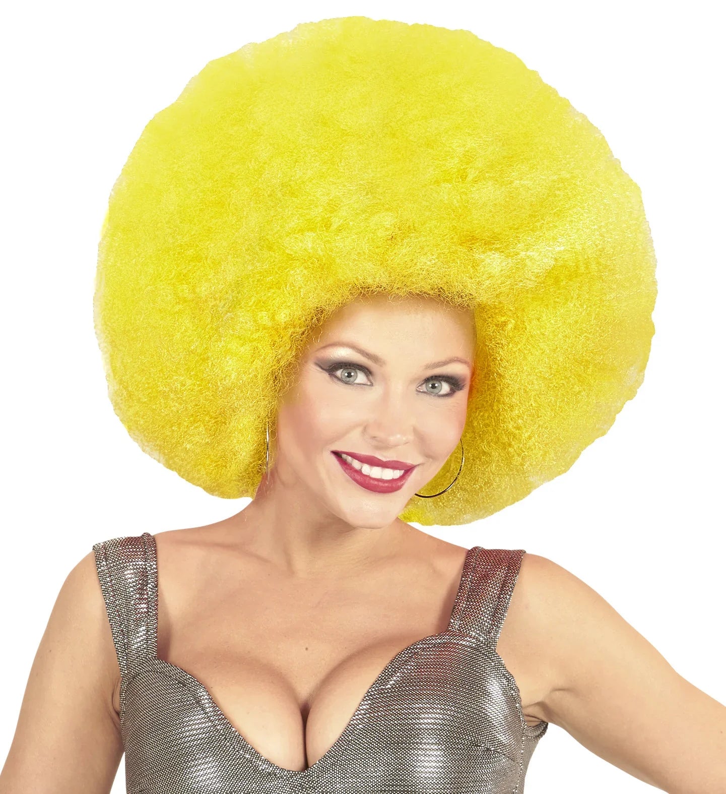 Peluca Super Afro Amarilla Pelucas Widmann