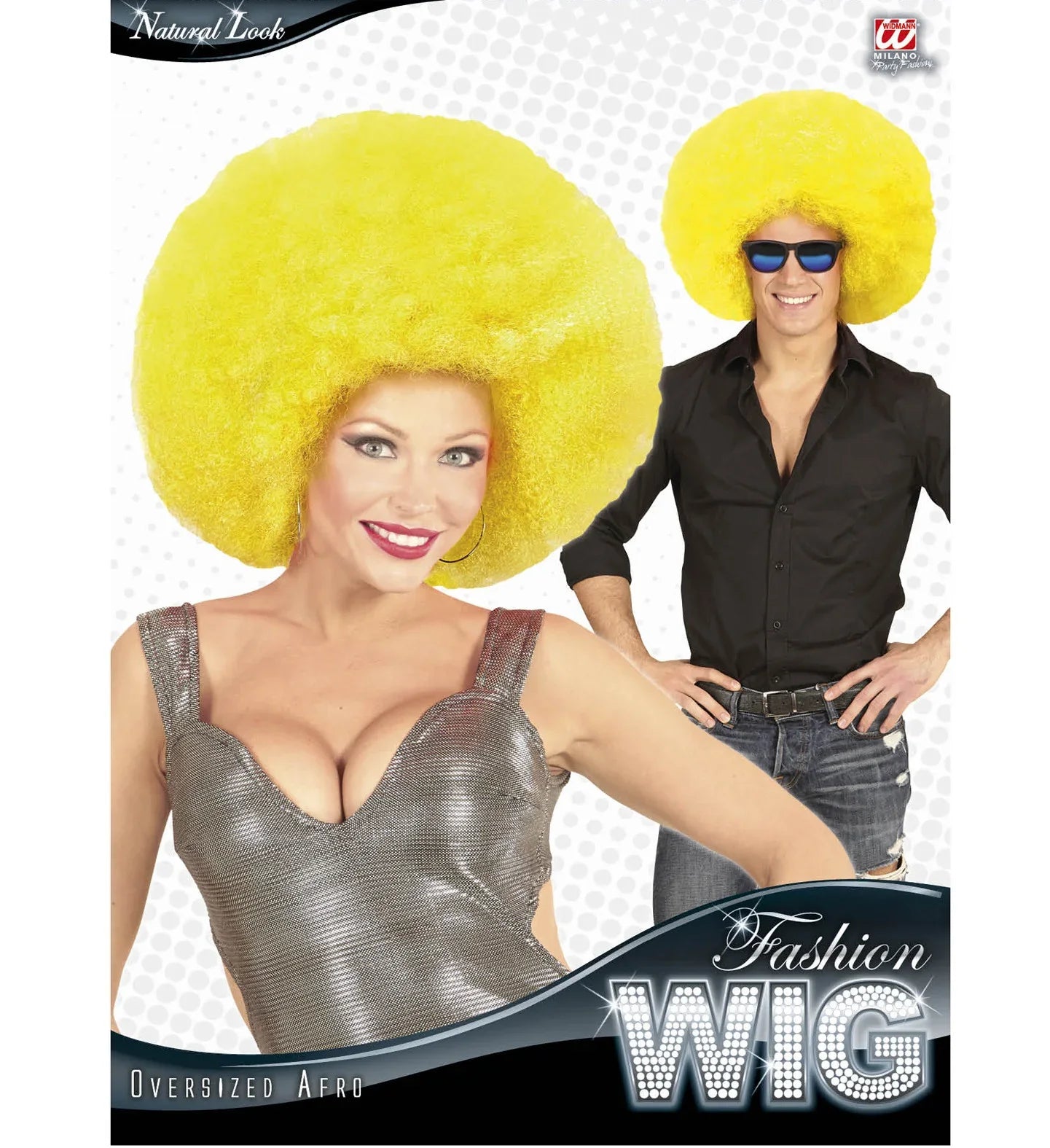 Peluca Super Afro Amarilla Pelucas Widmann