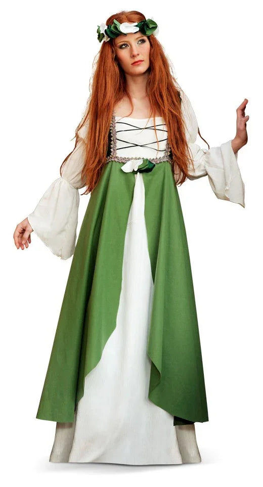 Disfraz de Dama Medieval Verde Medievales Limit Sport