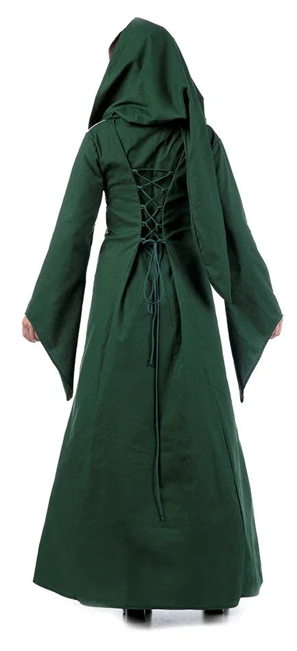 Disfraz de Hechicera Medieval Verde Medieval Limit Sport