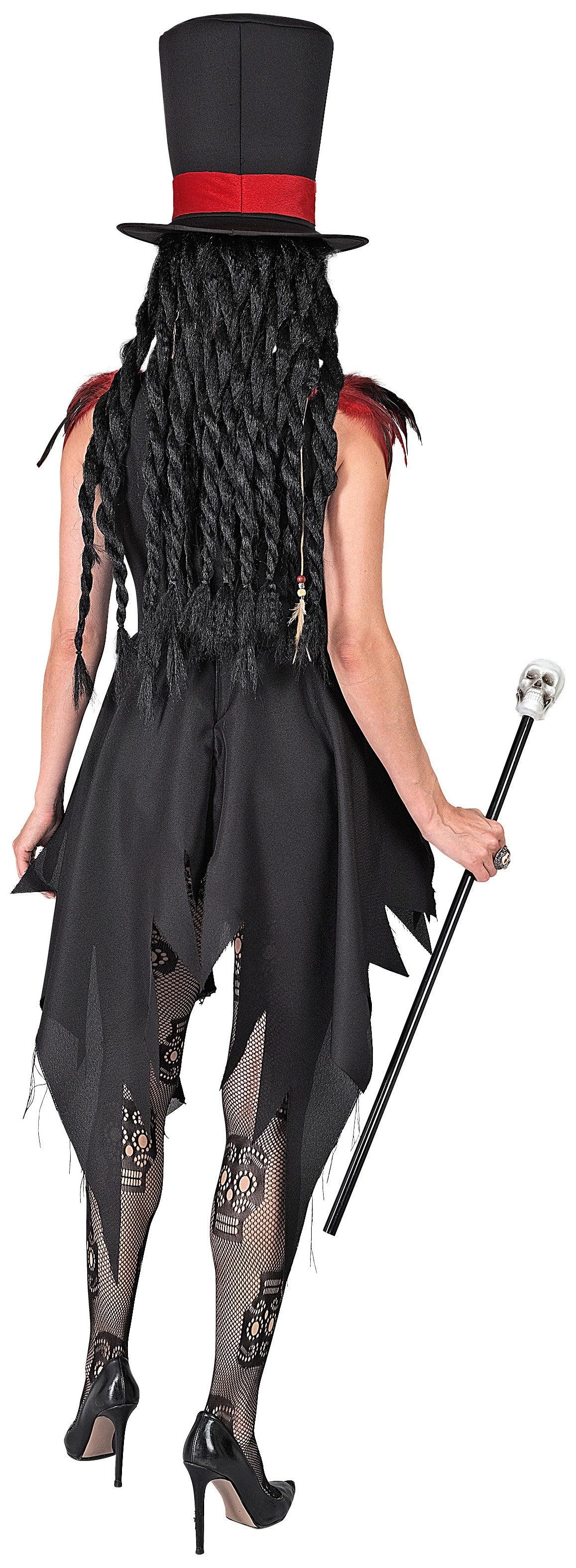 Disfraz de Esqueleto Vudú con Sombrero para Mujer Esqueletos Widmann
