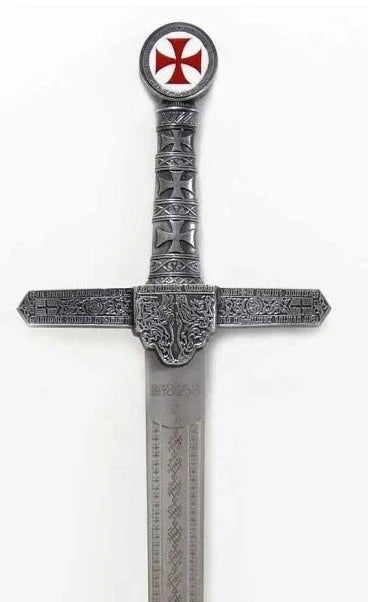 Espada Templaria Rústica de Acero Medieval Medieval Factory