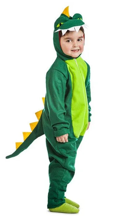 Disfraz de Dragón Verde Infantil Dragón y Dinosaurio Kimokawaii