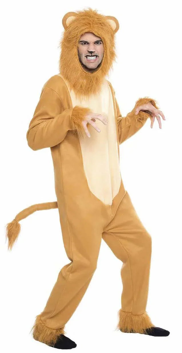 Disfraz de León Marrón Claro para Adulto León Kimokawaii