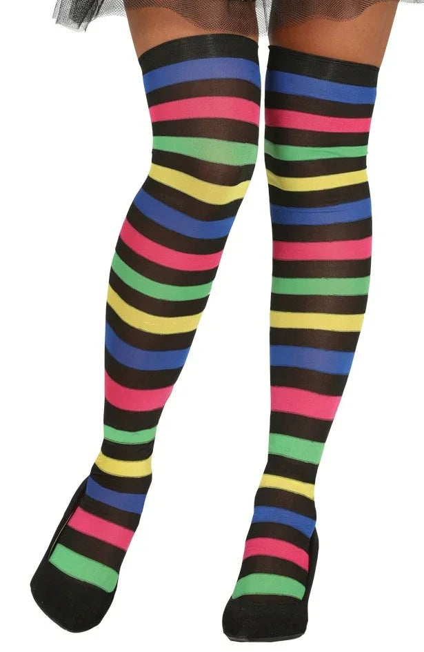 Medias de Rayas Multicolor Medias y Pantys Guirca