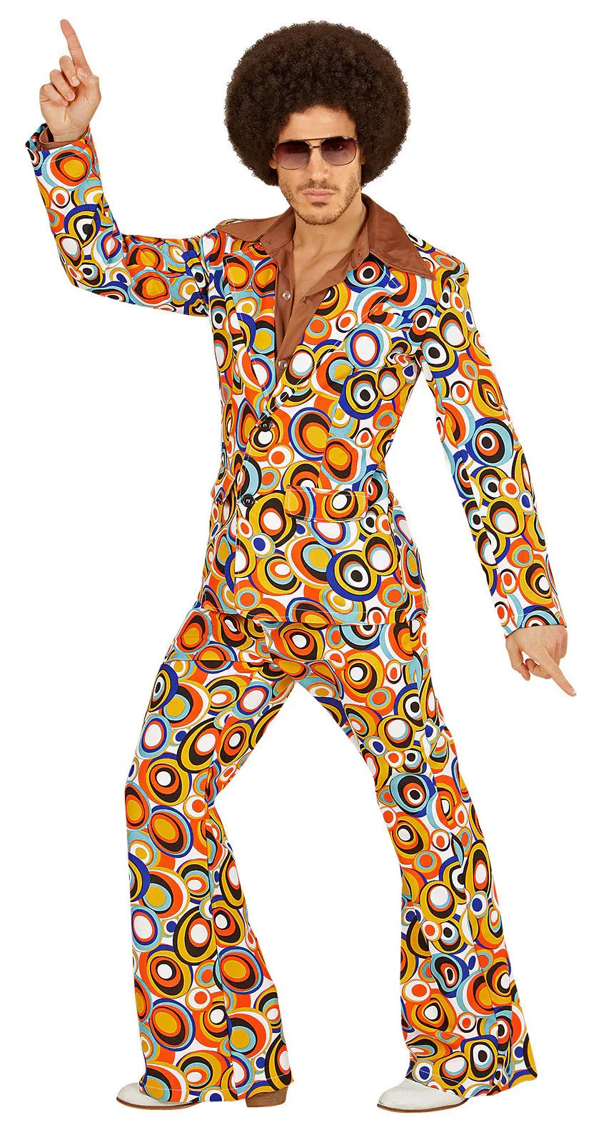 Traje de Círculos Años 70 para Hombre Años 60, 70 y 80 Widmann