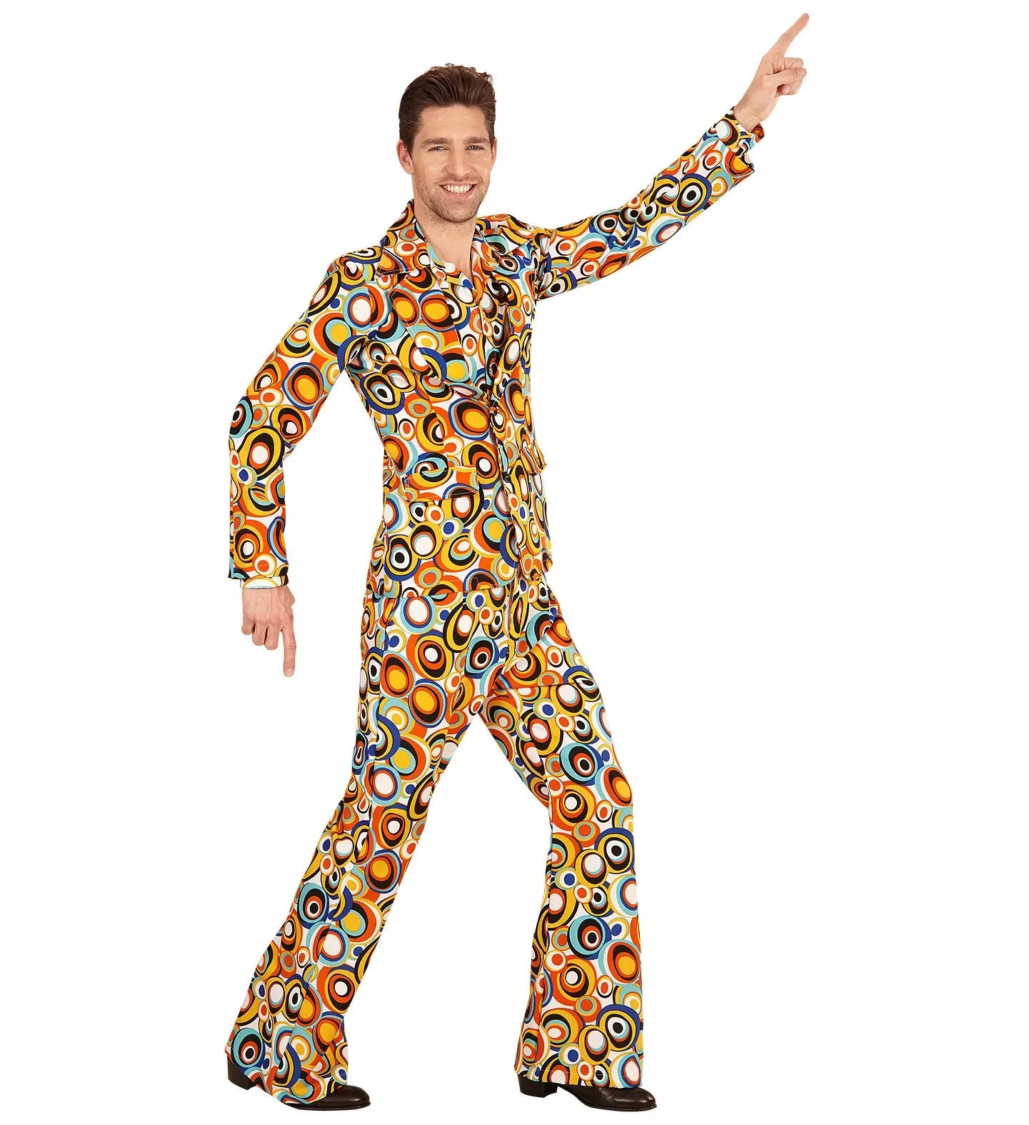 Traje de Círculos Años 70 para Hombre Años 60, 70 y 80 Widmann