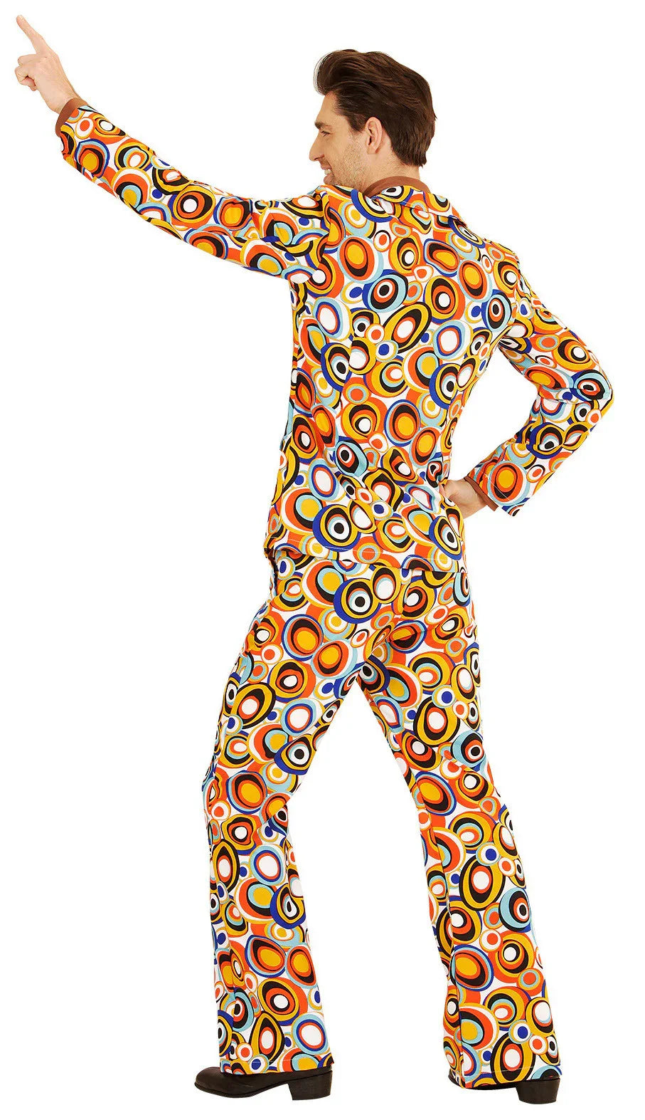 Traje de Círculos Años 70 para Hombre Años 60, 70 y 80 Widmann