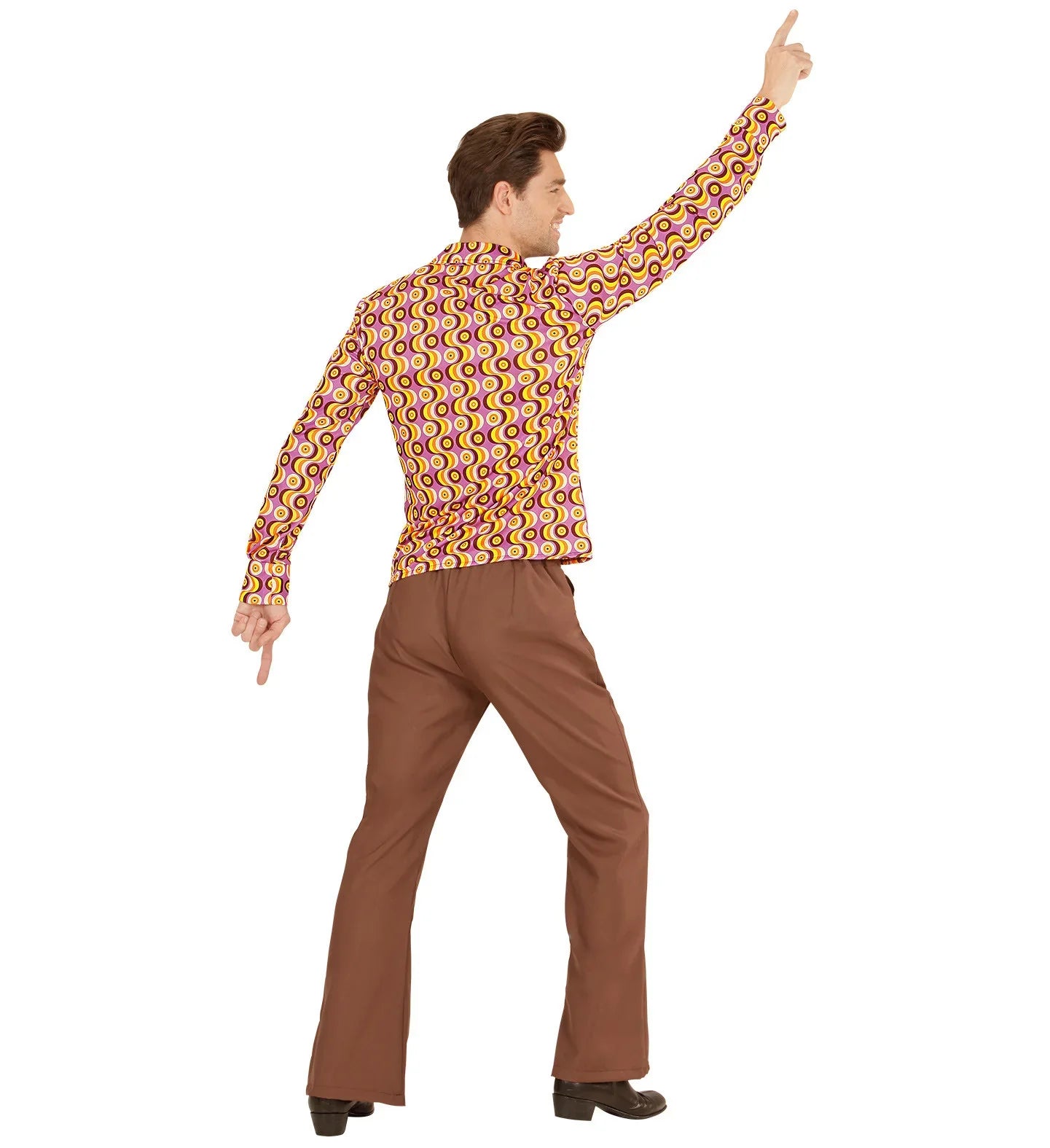 Camisa Setentera de Discos para Hombre Años 60 - 70 - 80 Widmann