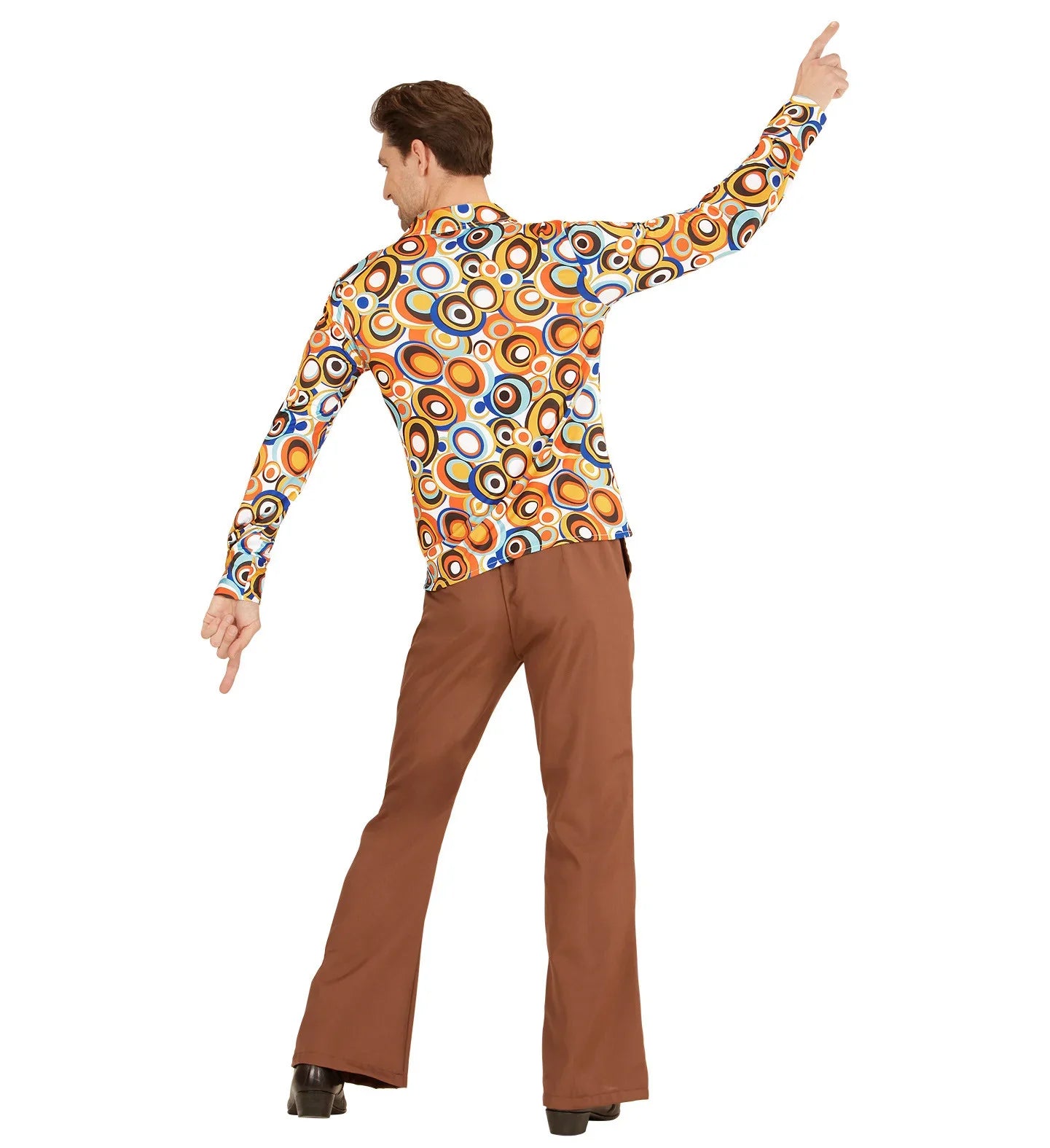 Camisa Setentera de Círculos para Hombre Años 60 - 70 - 80 Widmann