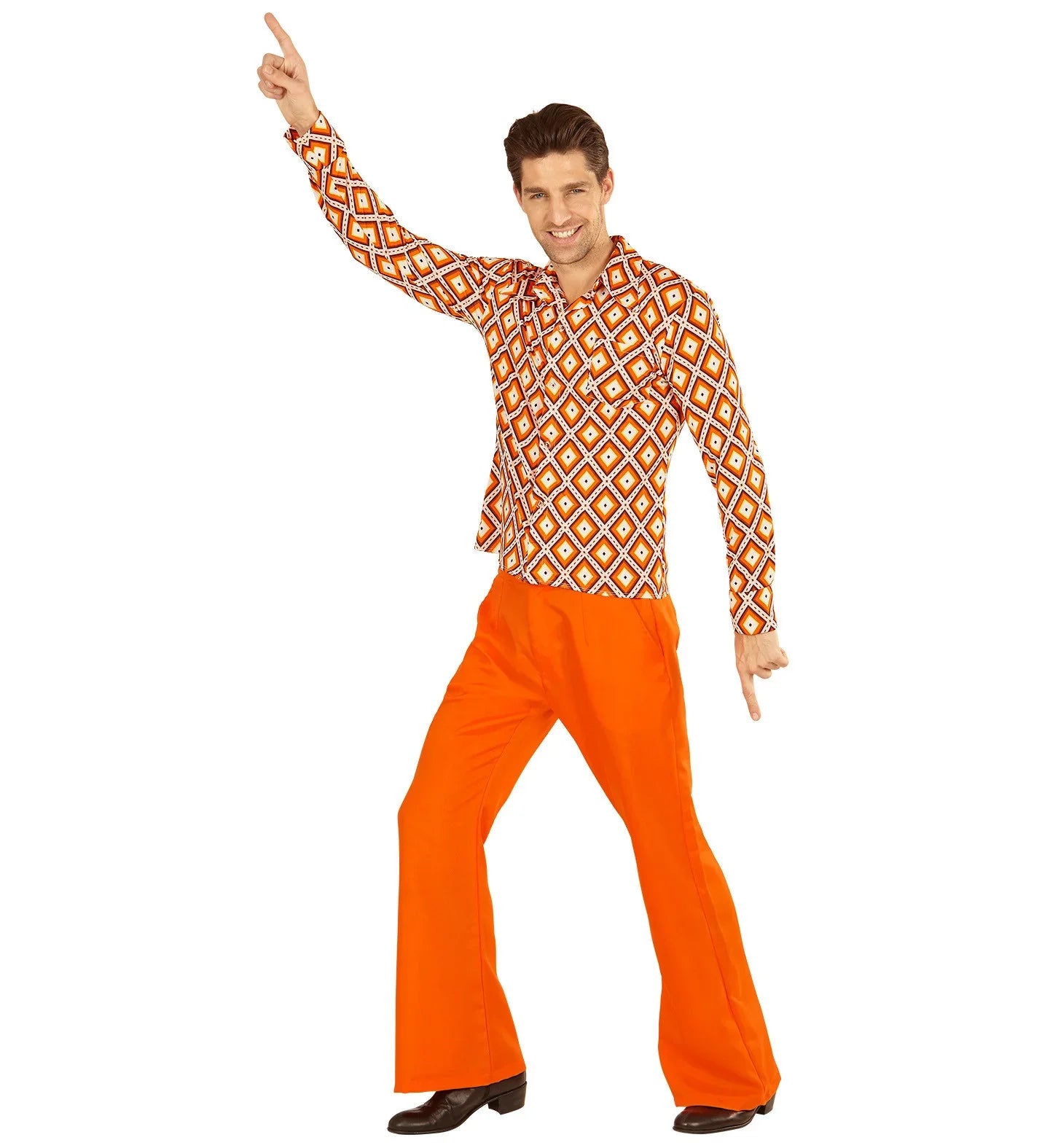 Camisa Setentera de Rombos para Hombre Años 60 - 70 - 80 Widmann