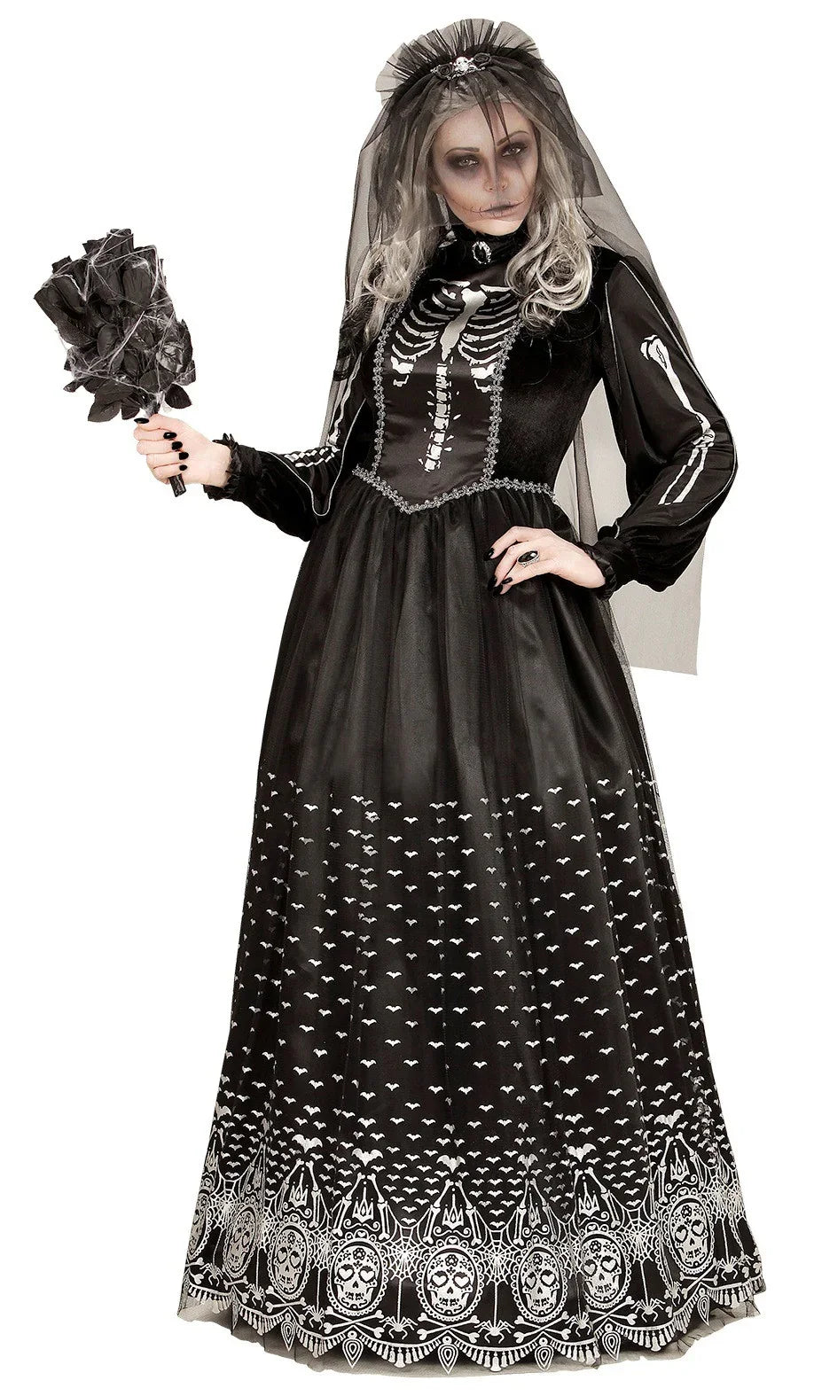 Disfraz de Novia Esqueleto para Mujer Esqueletos Widmann
