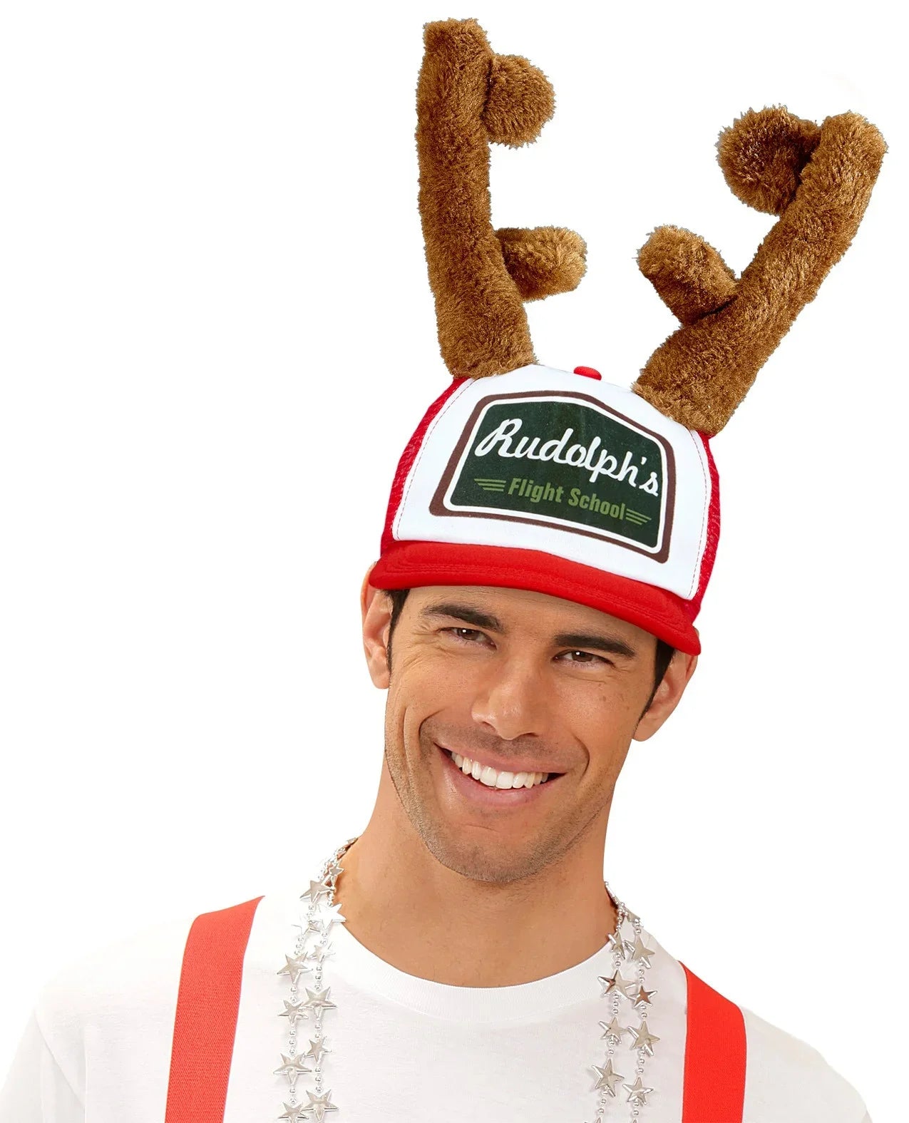 Gorra de Rudolf con Cuernos Complementos Navidad Widmann