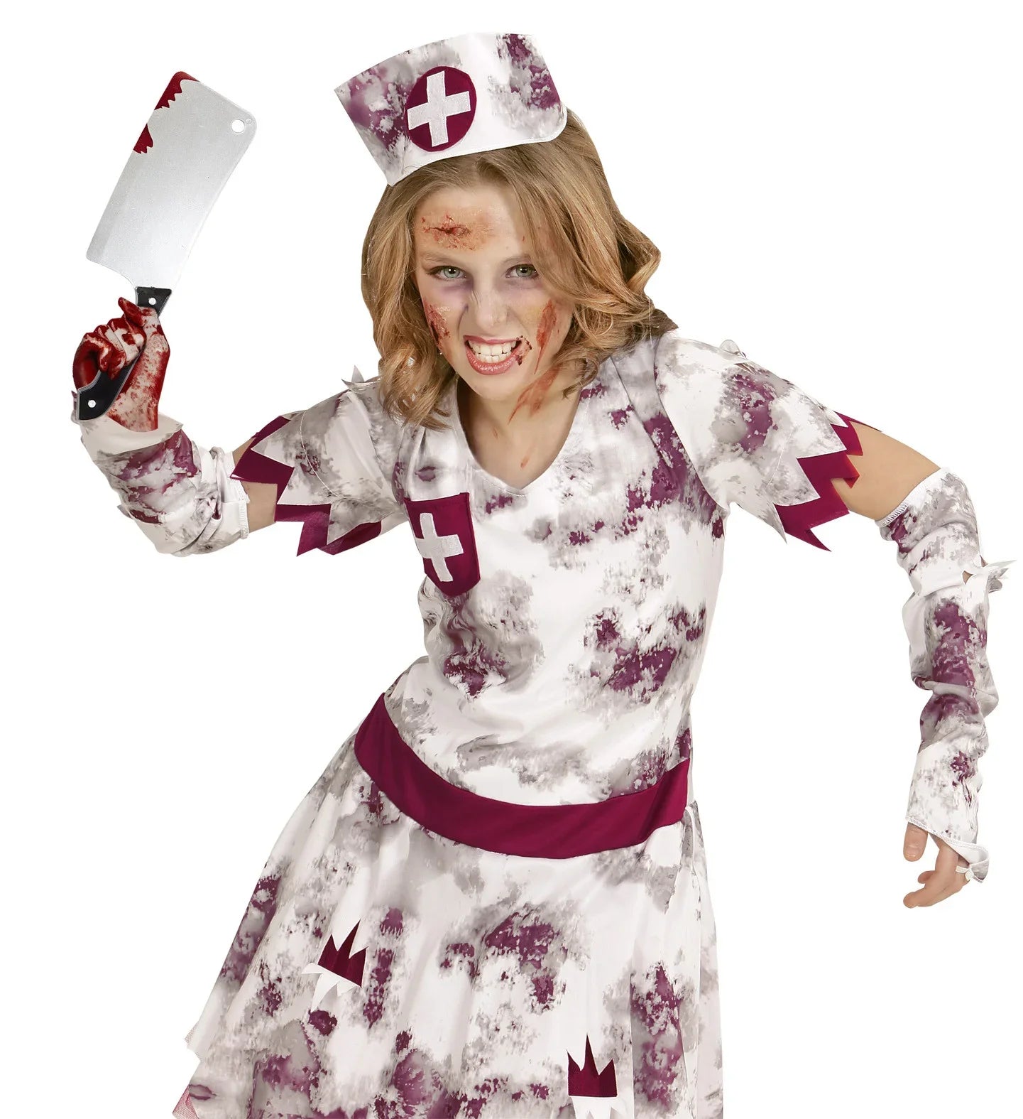 Machete de Carnicero Ensangrentado Accesorios Halloween Widmann