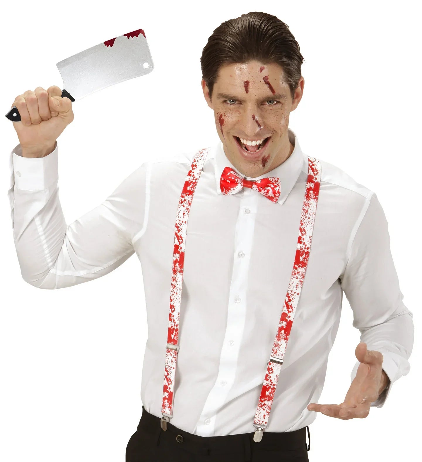 Machete de Carnicero Ensangrentado Accesorios Halloween Widmann