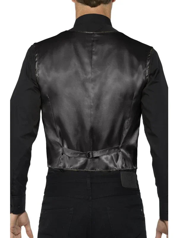 Chaleco Negro de Lentejuelas para Hombre Chaquetas, Chalecos y Camisas Smiffys