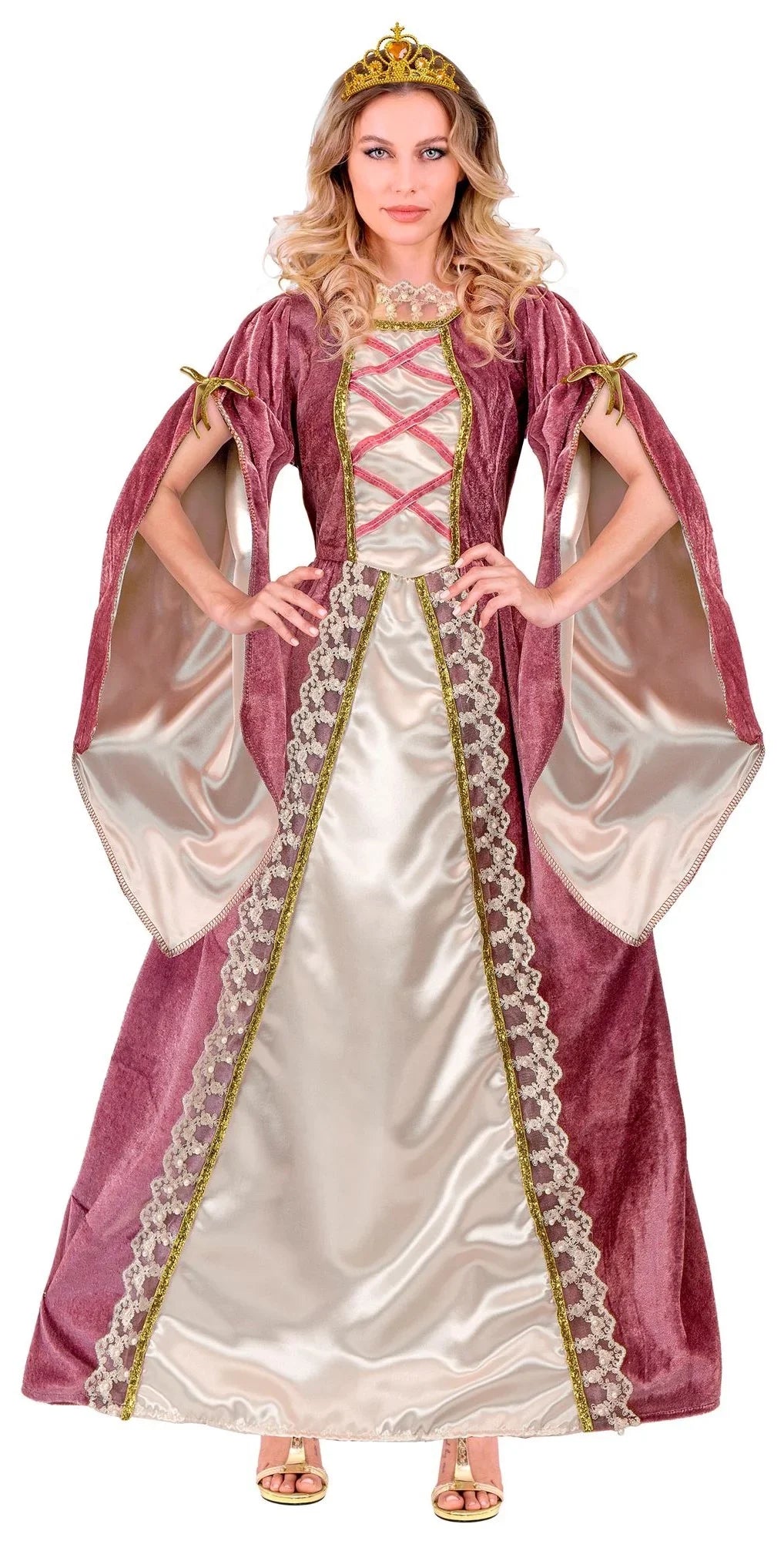Disfraz de Princesa Medieval Rosa para Mujer Princesas y Damas Medievales Widmann