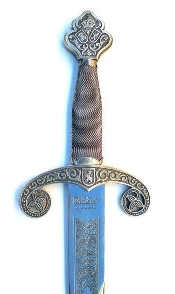 Espada Alfonso X en Plateada Envejecida Natural Espadas Medieval Factory