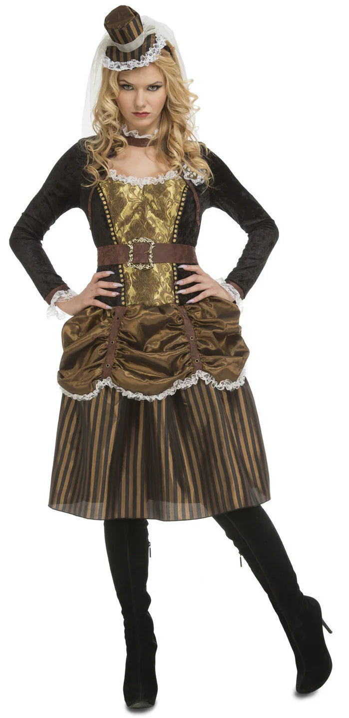 Disfraz de Damisela Steampunk para Mujer Steampunk Viving