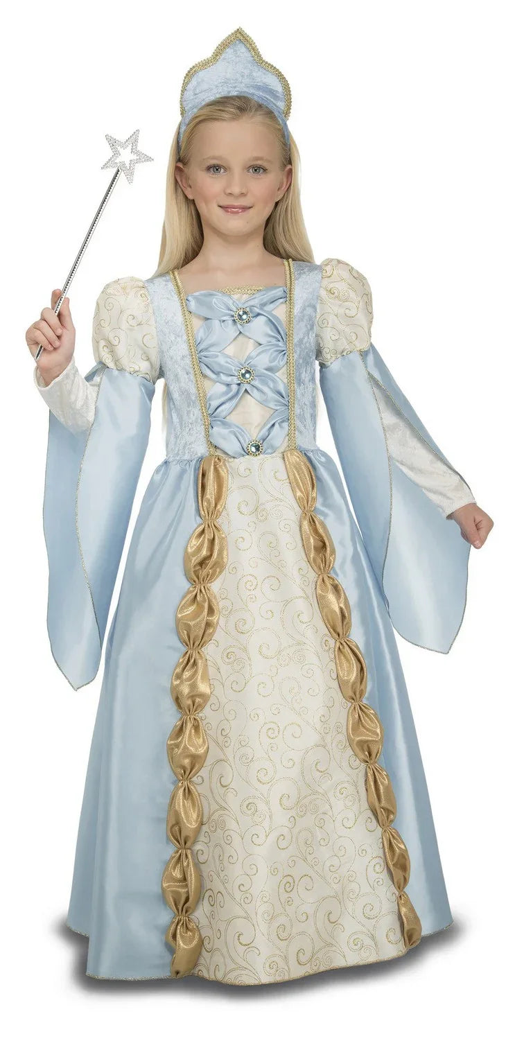 Disfraz de Reina Azul para Niña Princesas y Príncipes Infantiles Viving
