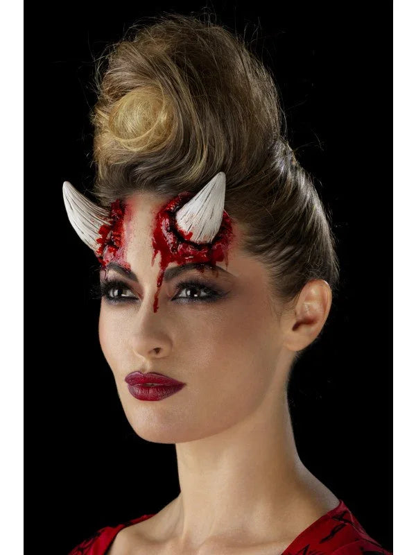 Prótesis de Cuernos de Diablo de Látex Demonios Smiffys