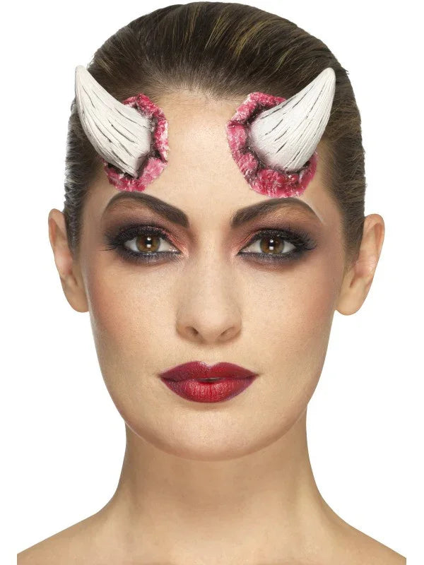 Prótesis de Cuernos de Diablo de Látex Demonios Smiffys