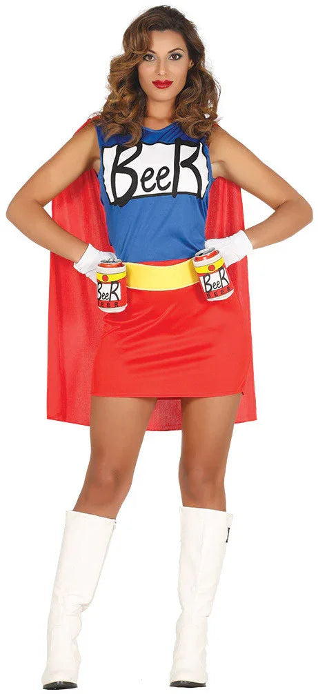 Disfraz de Beerwoman para Mujer Superhéroes Guirca