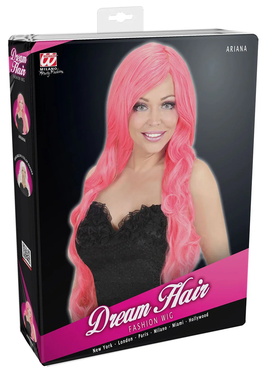 Peluca Rosa Larga Ondulada Pelucas Widmann