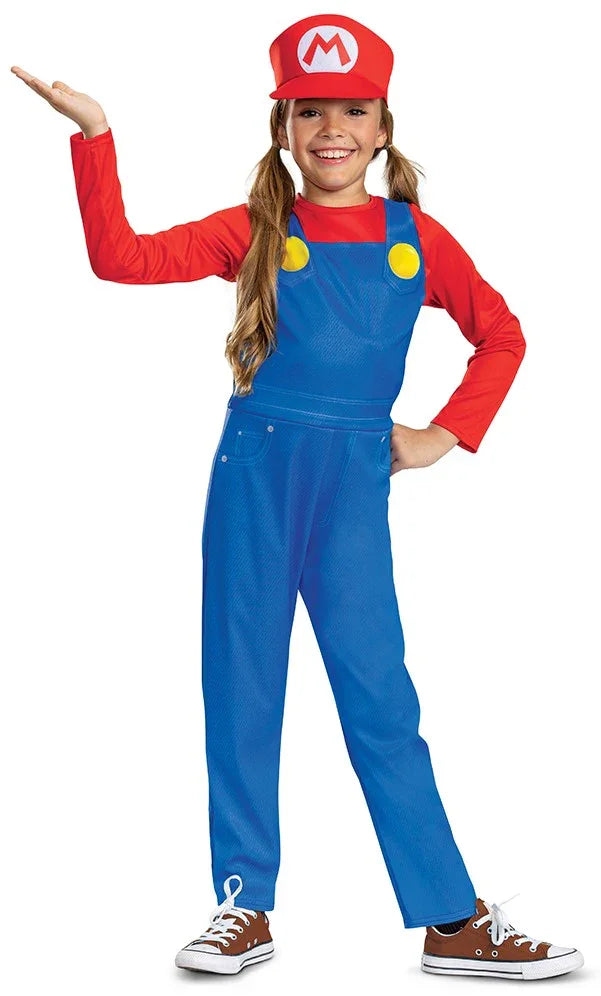 Disfraz de Super Mario Oficial Infantil Super Mario Bros y Luigi Partilandia