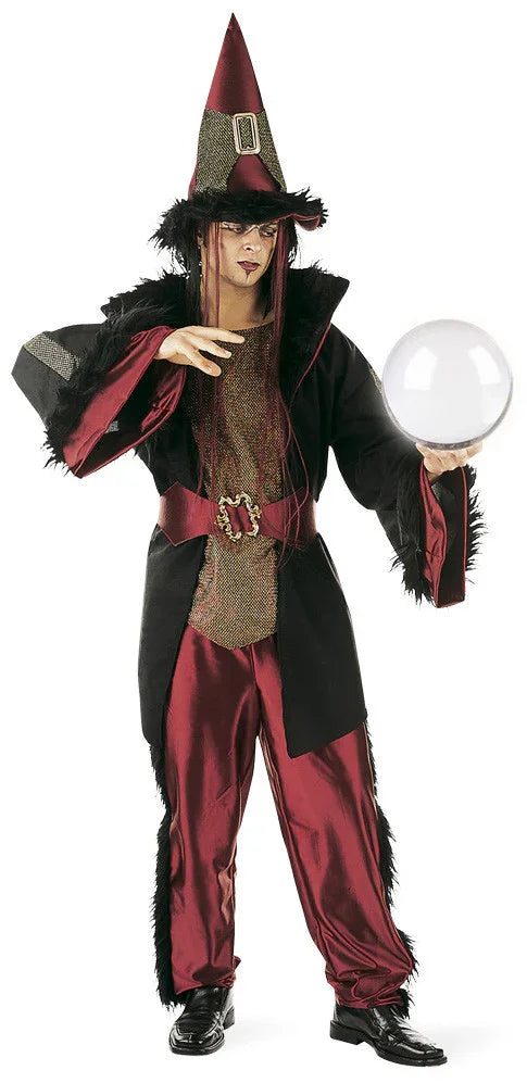 Disfraz de Brujo Granate Premium para Hombre Brujas Limit Sport
