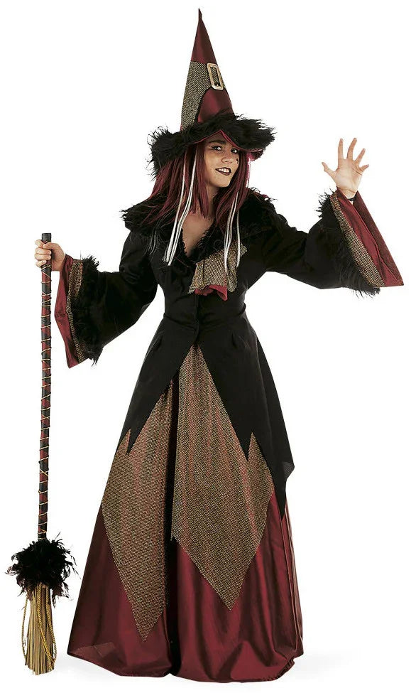 Disfraz de Bruja Granate Premium para Mujer Brujas Limit Sport