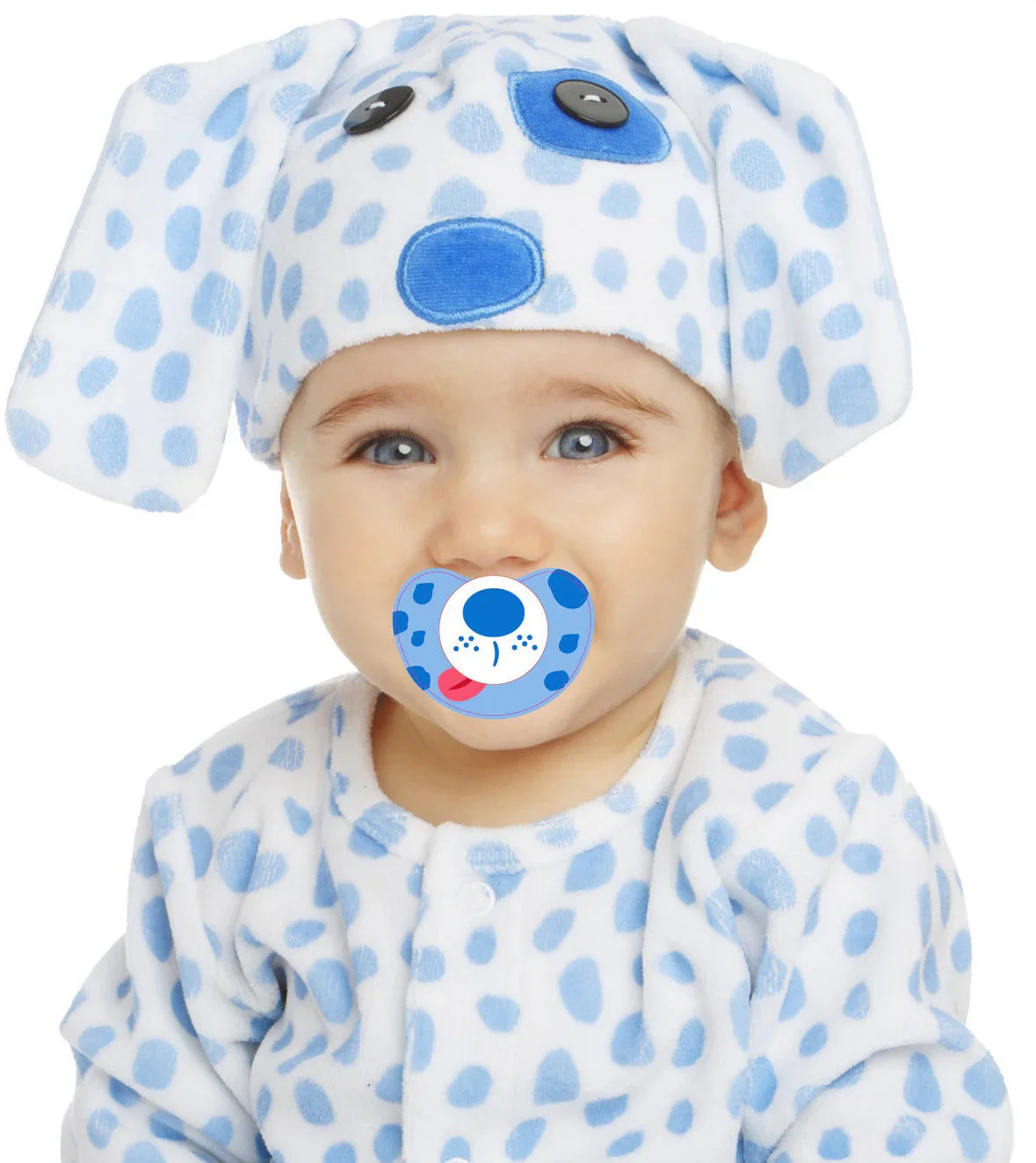 Disfraz de Perrito Azul para Bebé con Chupete Perro Viving