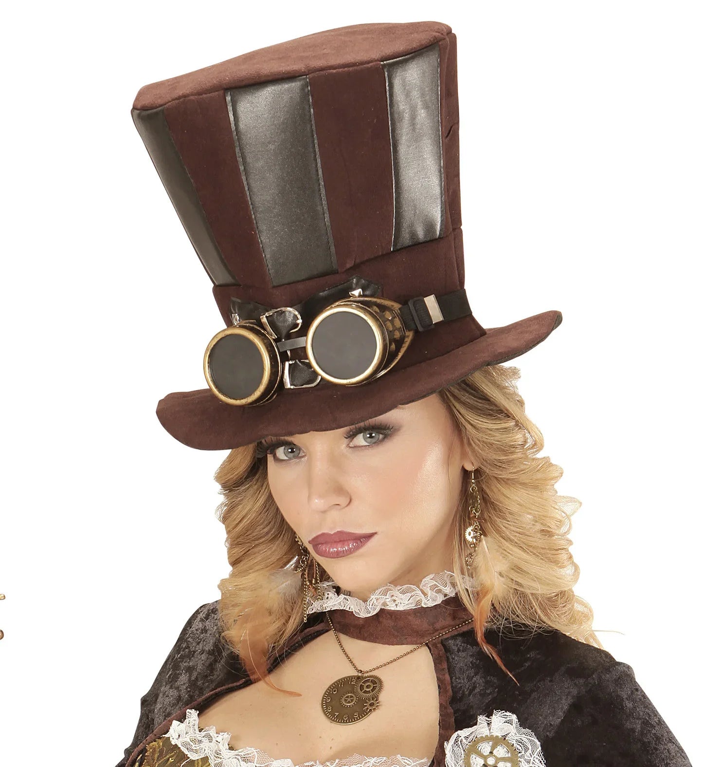 Chistera de Steampunk con Gafas Steampunk Widmann