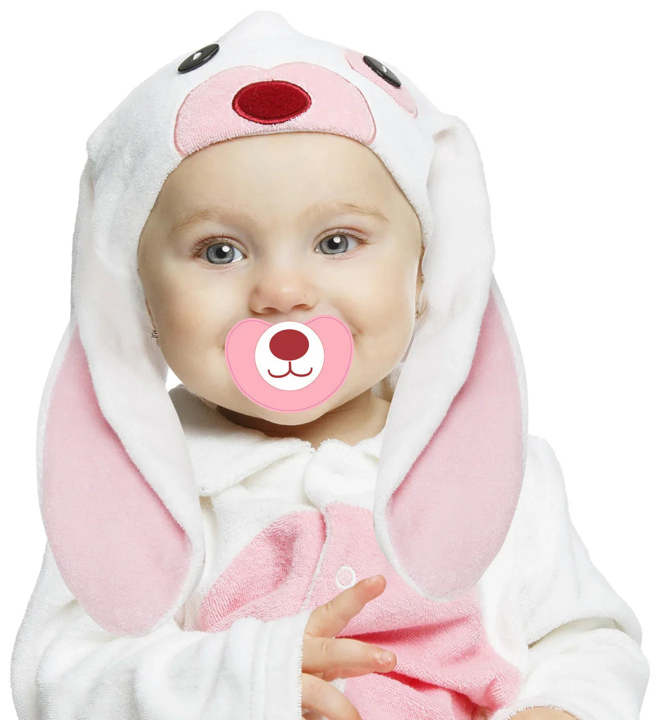 Disfraz de Conejito Rosa para Bebé con Chupete Conejo Viving