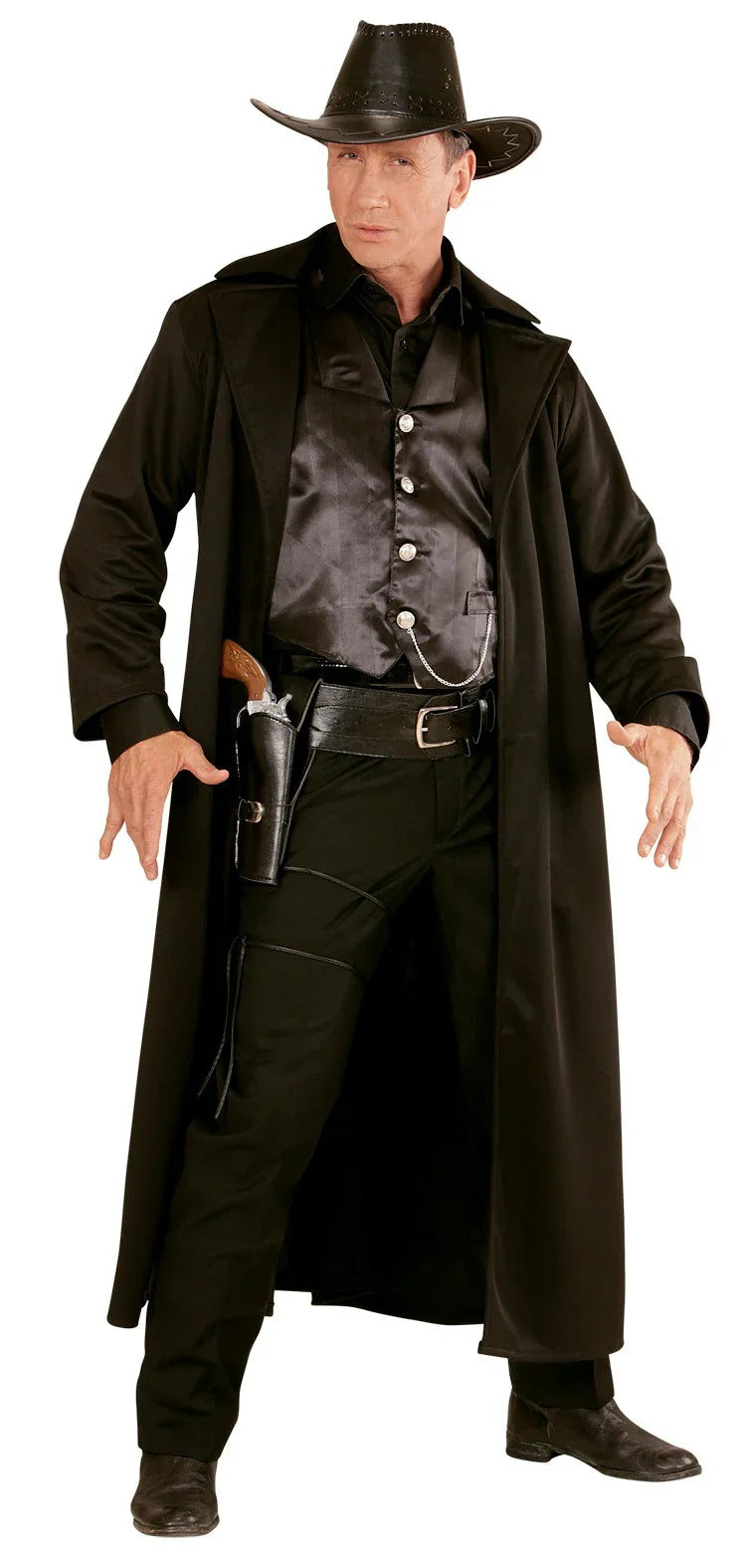 Cinturón Negro con Cartuchera Premium Complementos Vaqueros Widmann