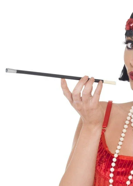 Pipa Negra para Cigarrillo Complementos Charlestón y Gangster Smiffys