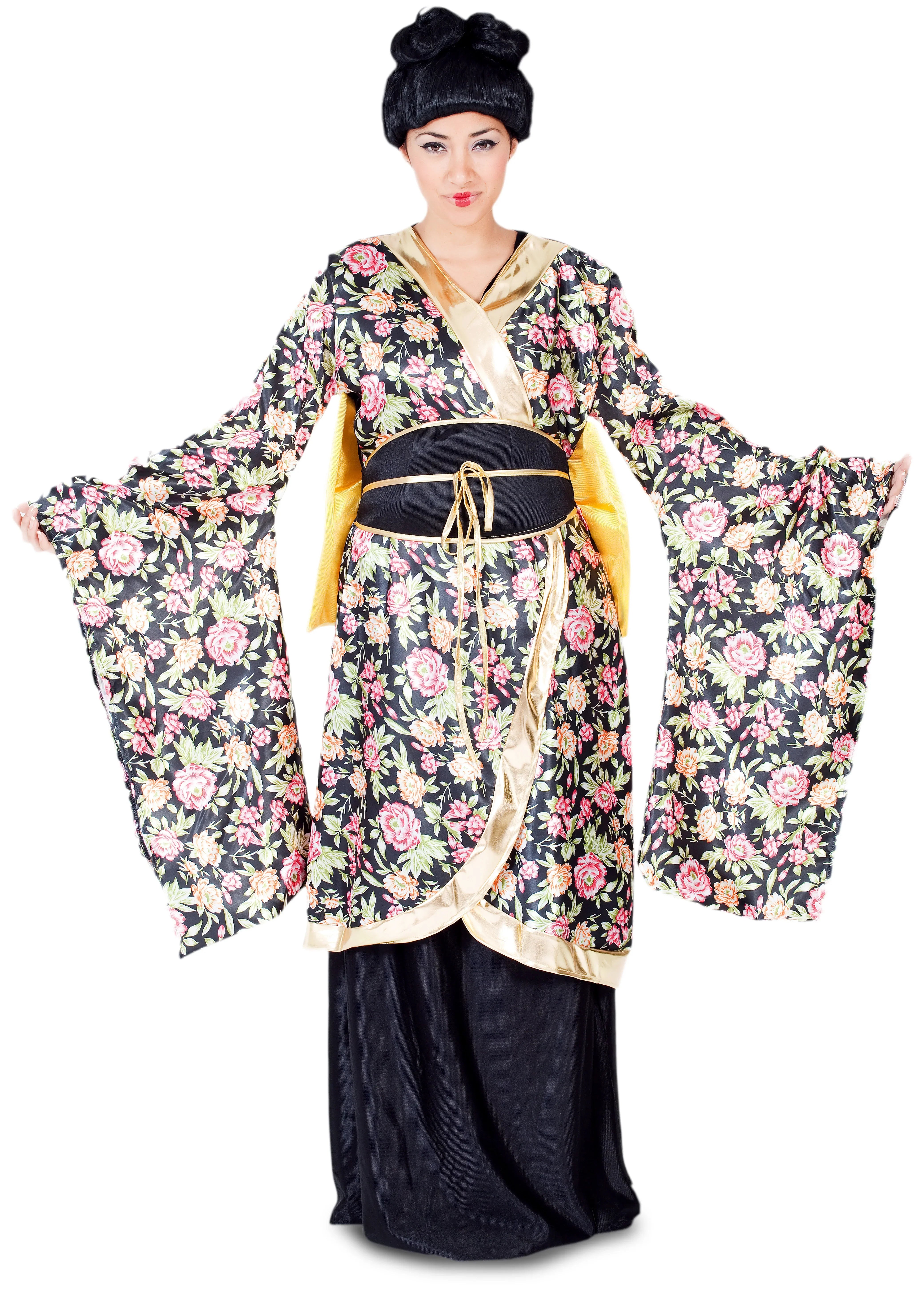 Disfraz de Geisha Floral para Mujer Ninja, Chinos y Geishas EuroCarnavales