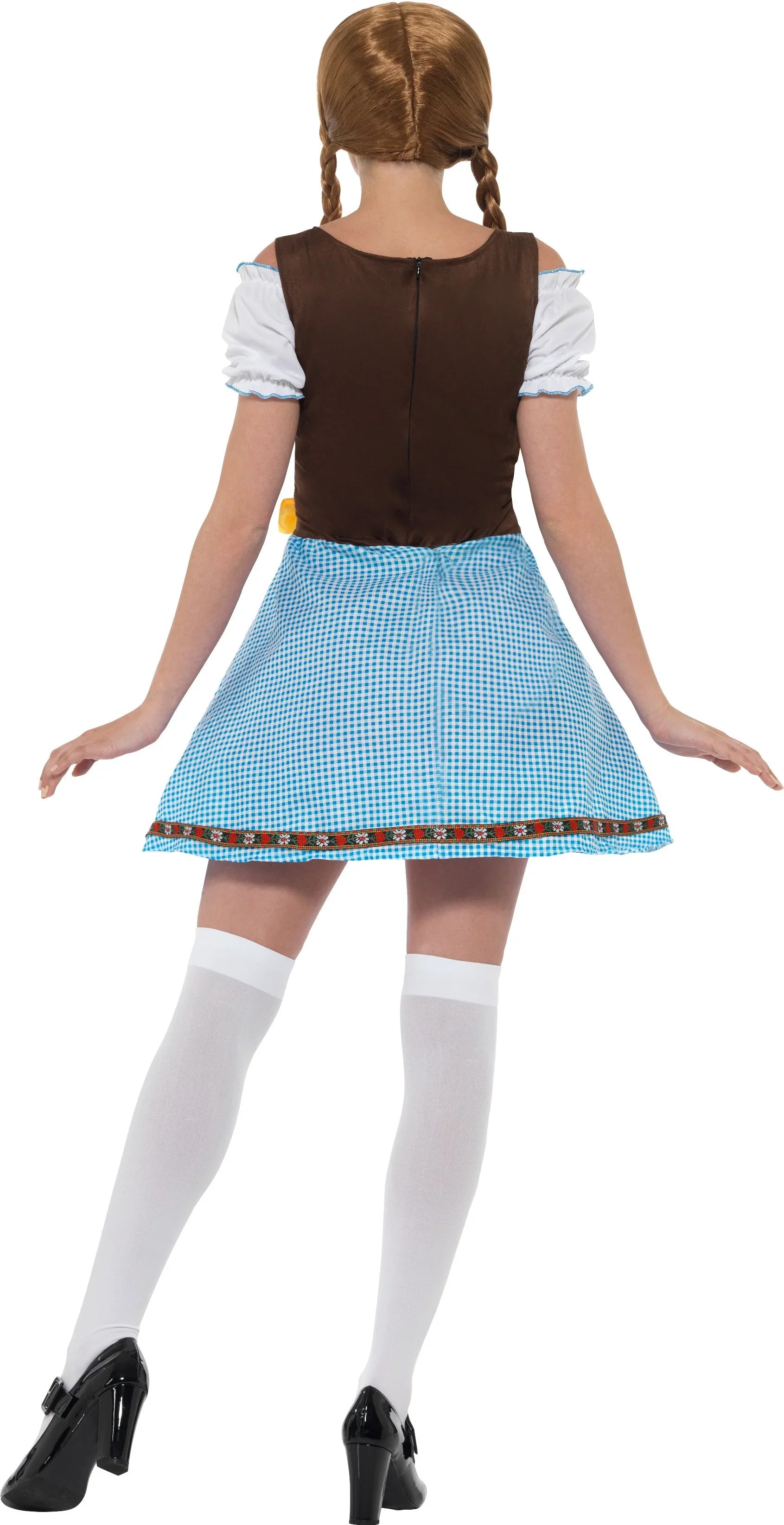 Disfraz de Bávara Azul para Mujer Tiroleses Oktoberfest Smiffys