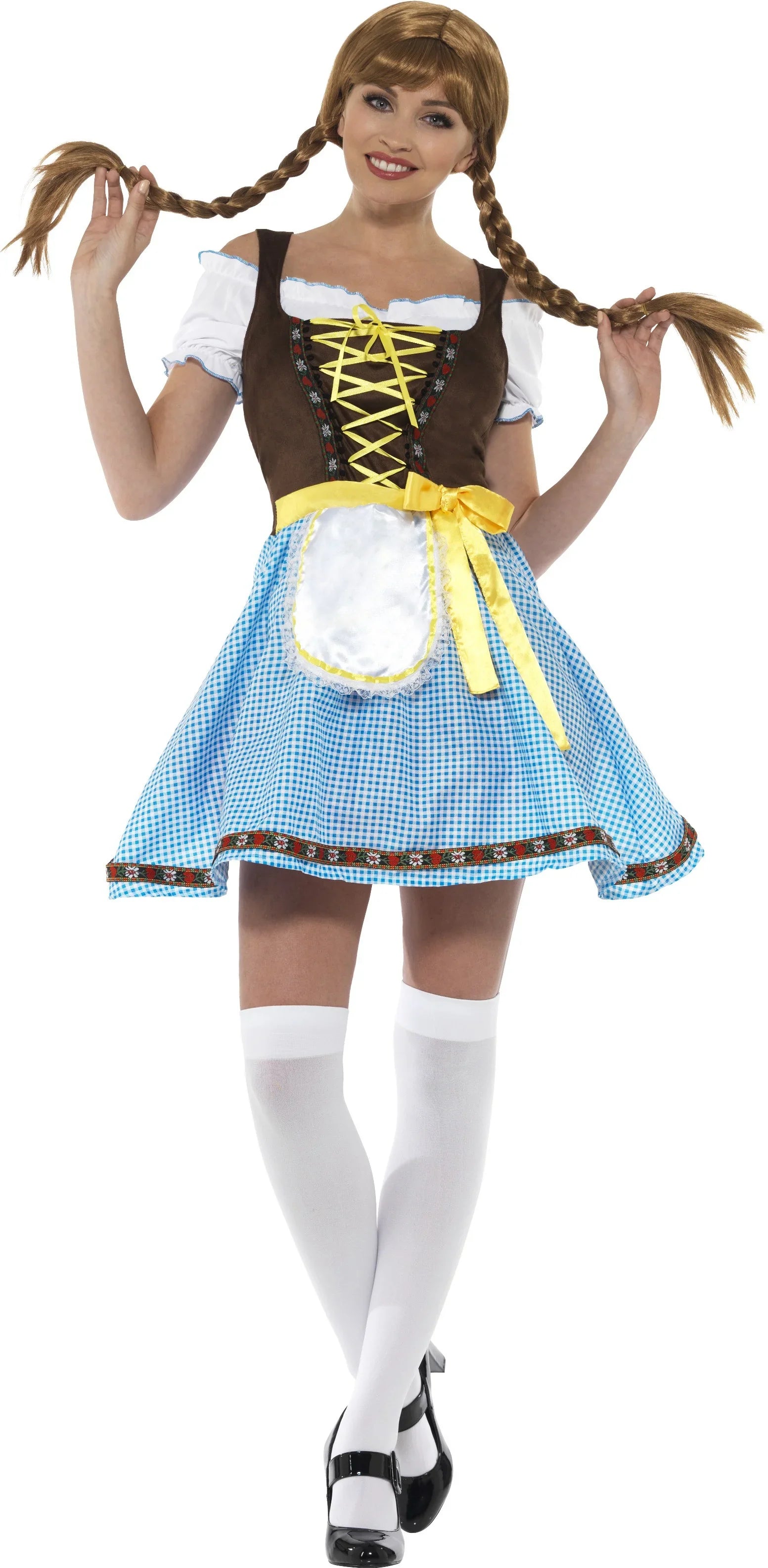 Disfraz de Bávara Azul para Mujer Tiroleses Oktoberfest Smiffys