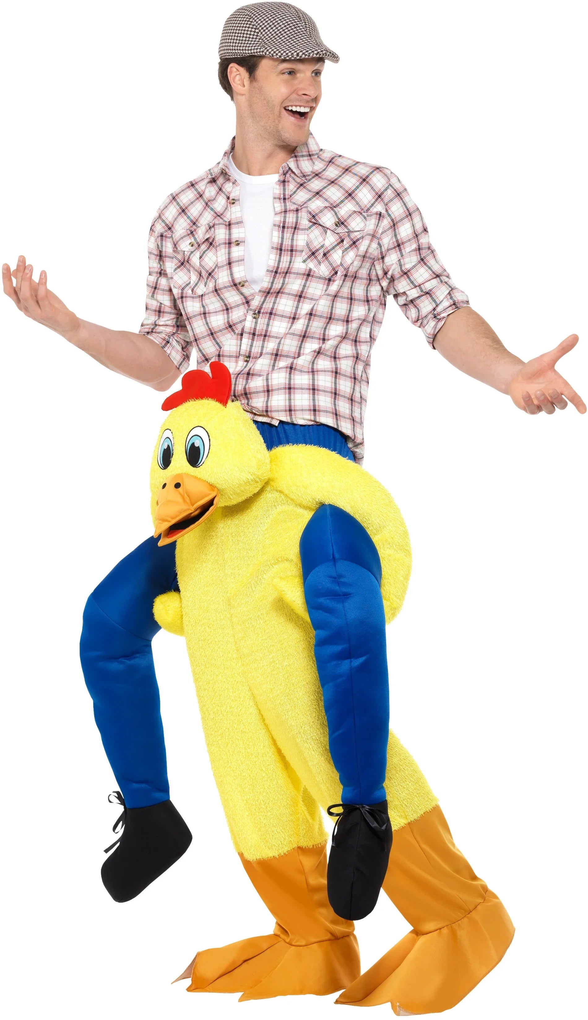 Disfraz de Pollo con Granjero a Hombros Disfraces a Hombros Smiffys