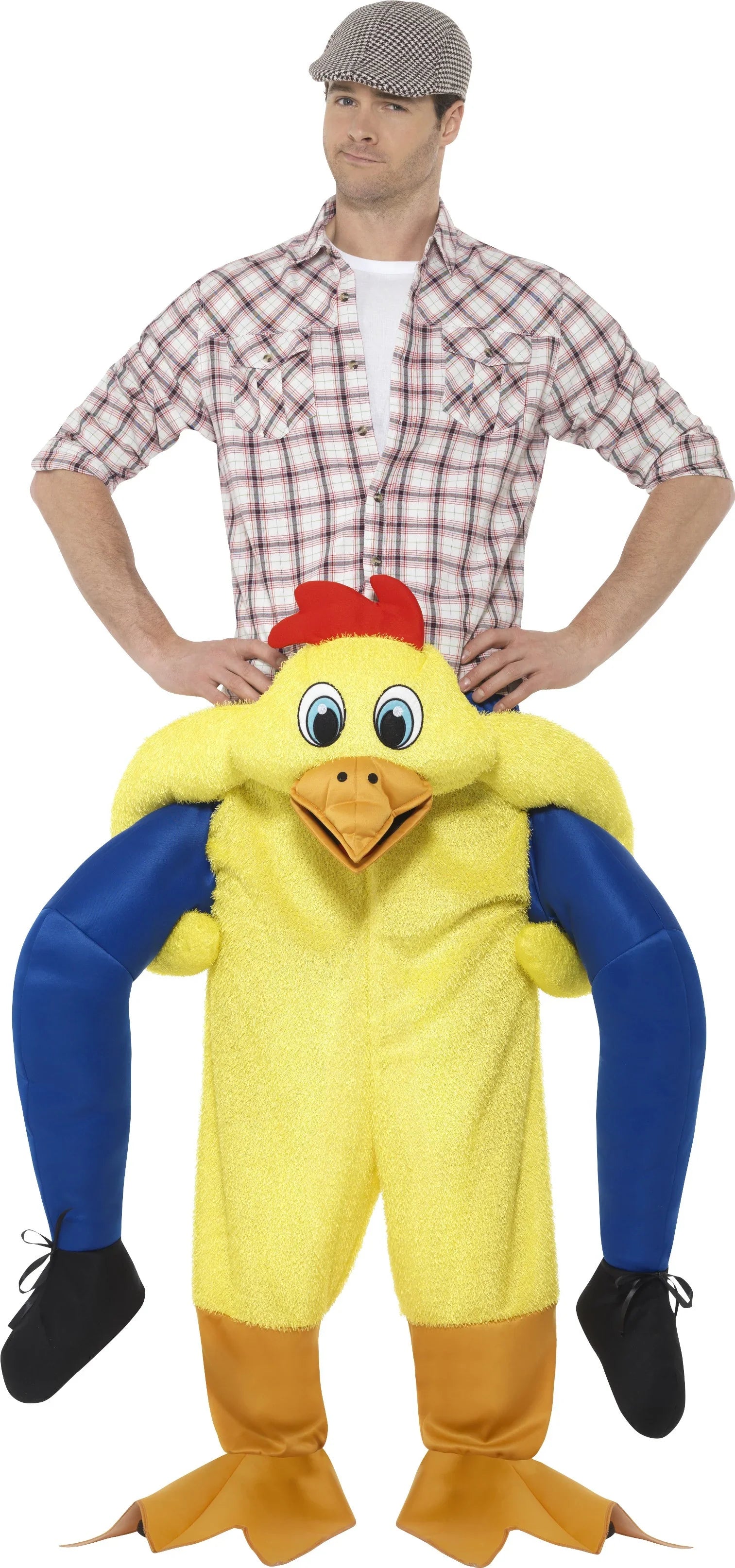 Disfraz de Pollo con Granjero a Hombros Disfraces a Hombros Smiffys