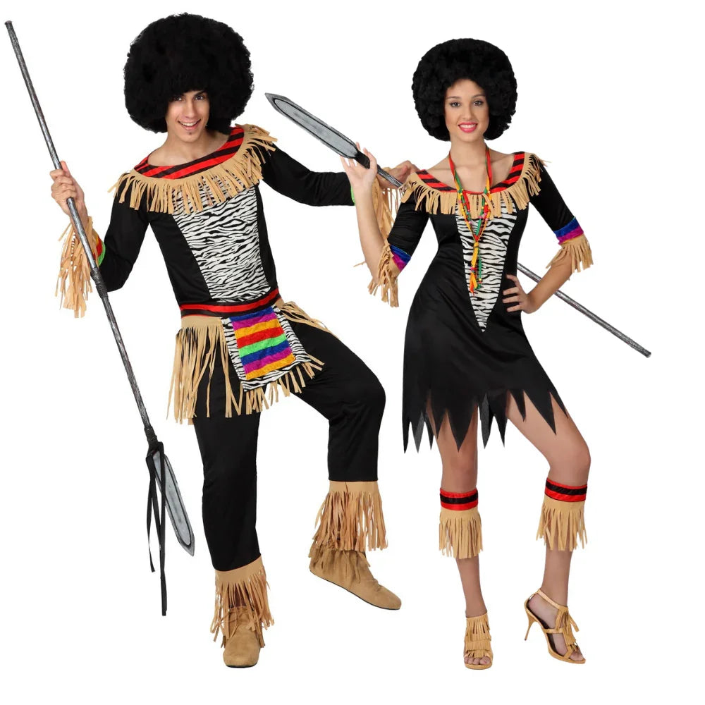 Disfraces en Pareja de Africanos Africanos Disfraces Simon
