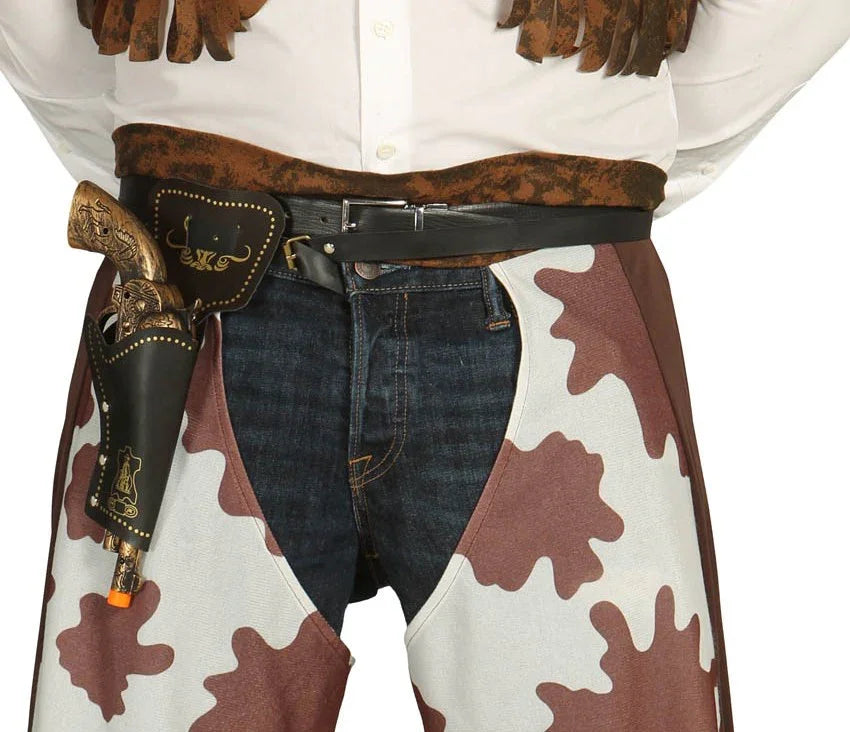 Pistola con Cartuchera y Cinturón Complementos Vaqueros Guirca