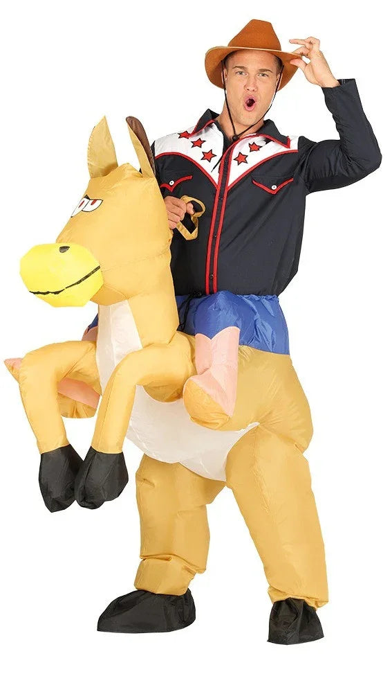 Disfraz de Vaquero en Caballo Hinchable Hinchables Guirca