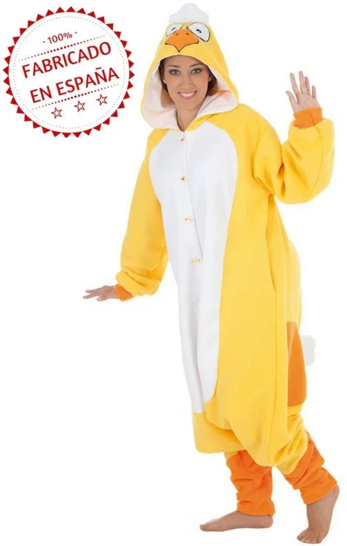 Disfraz de Pollo Pijama para Adulto Pollo y Gallina Llopis