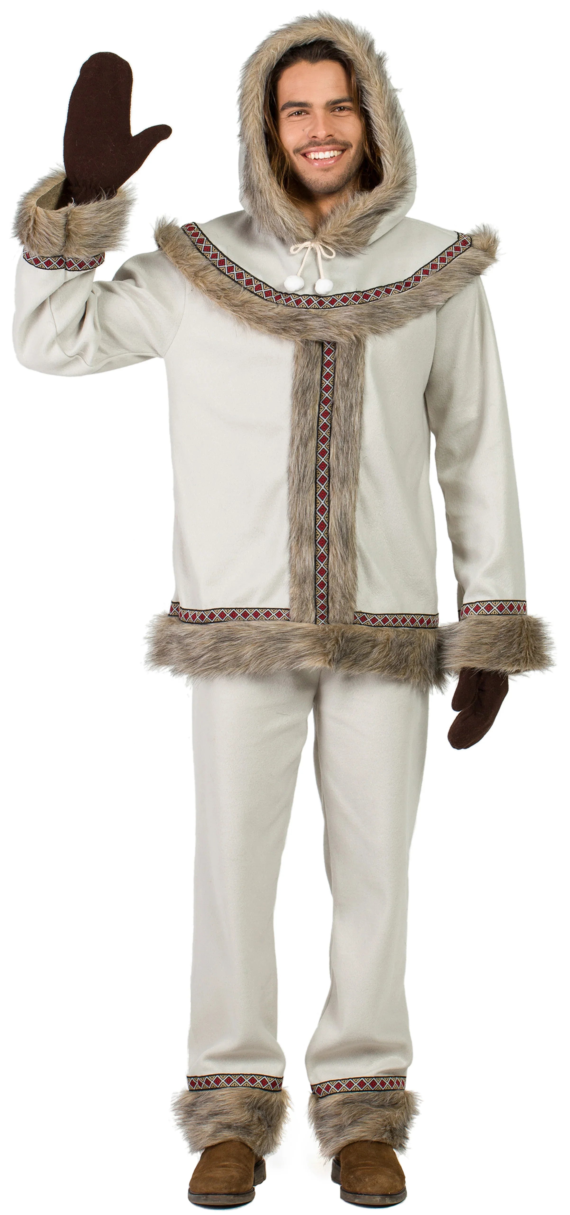Disfraz de Esquimal Nórdico para Hombre Esquimales Kimokawaii