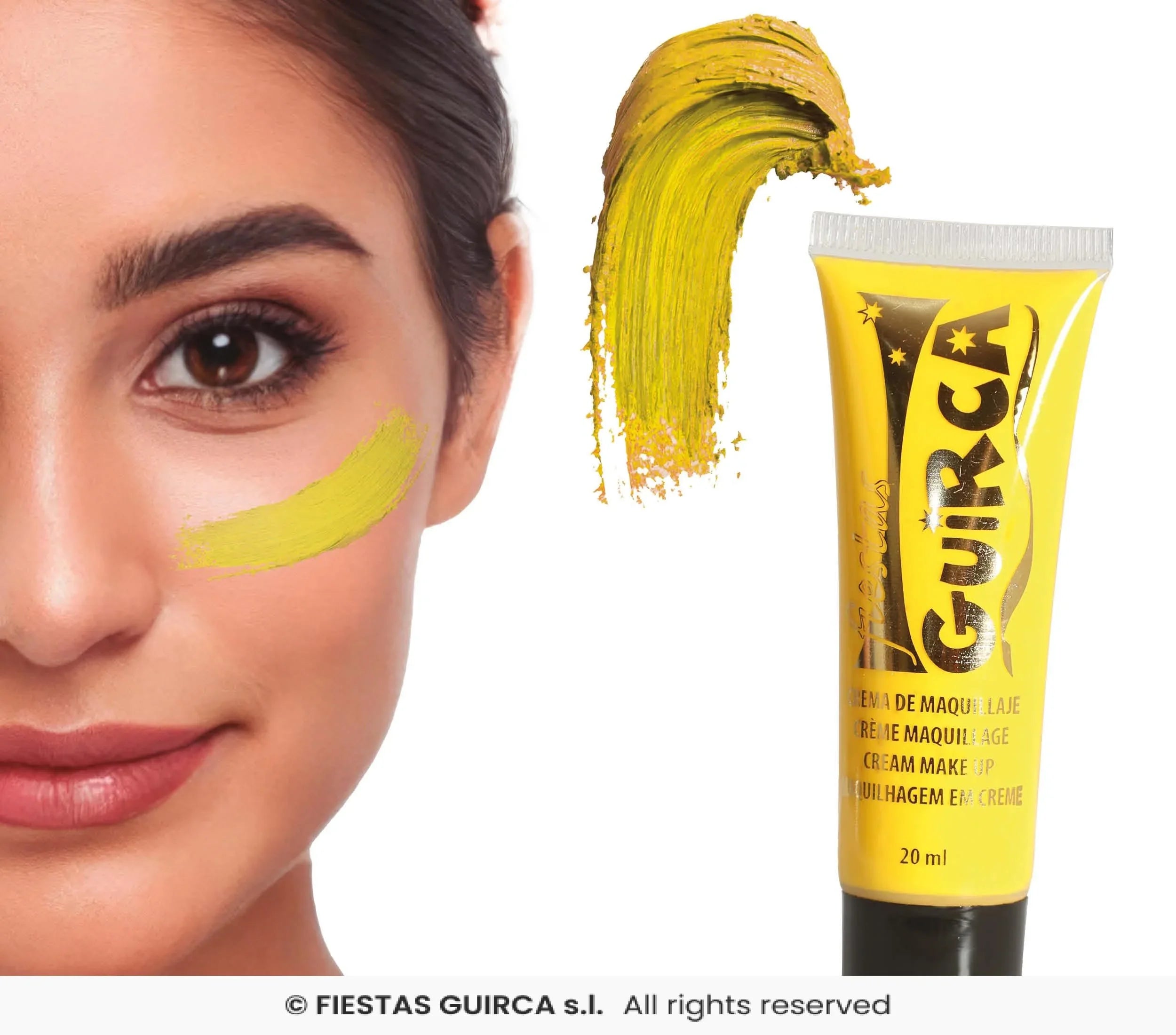 Tubo de Maquillaje en Crema en Colores Maquillaje en Crema Guirca Amarillo