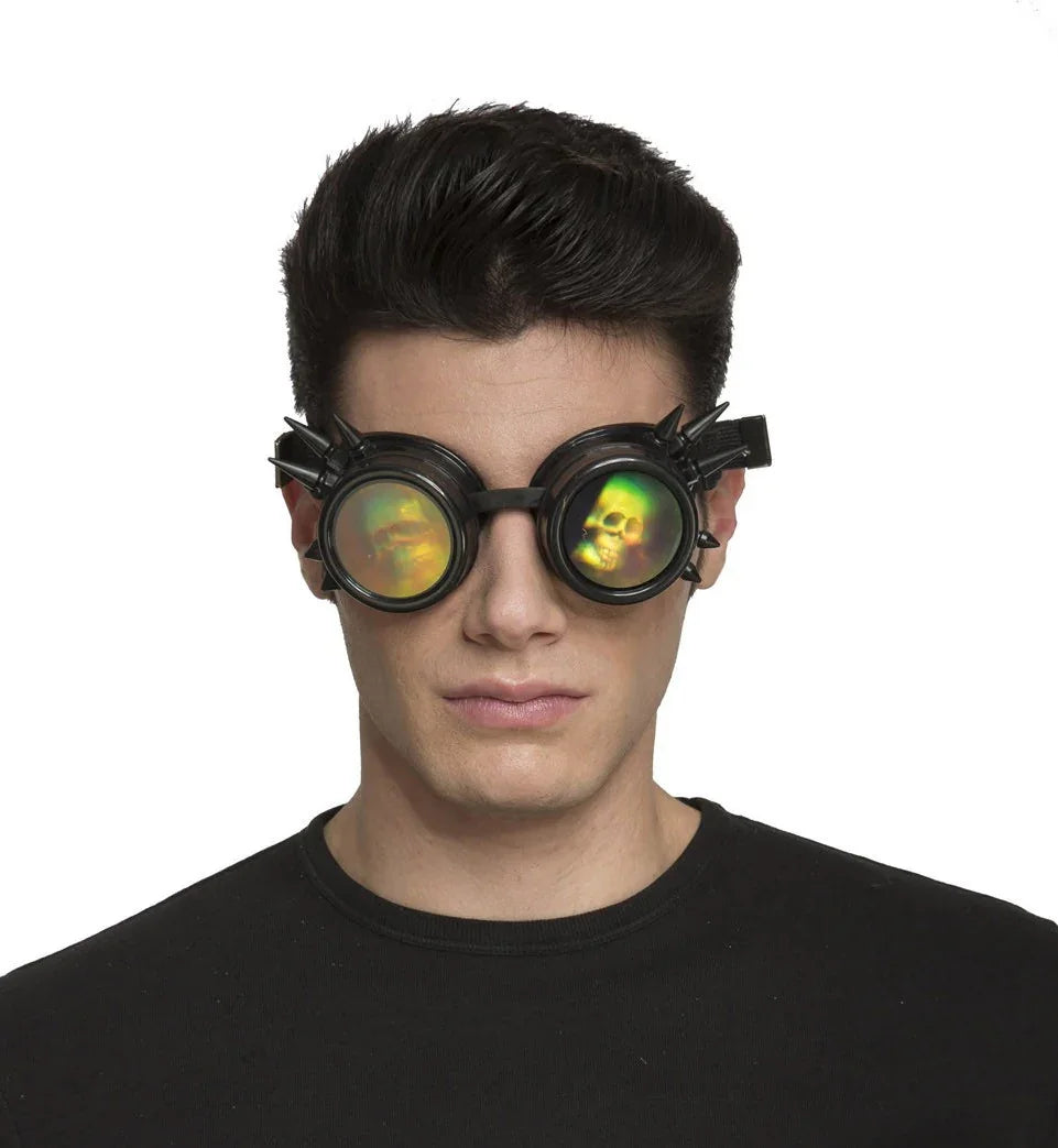 Gafas Steampunk con Pinchos y Calaveras Steampunk Viving
