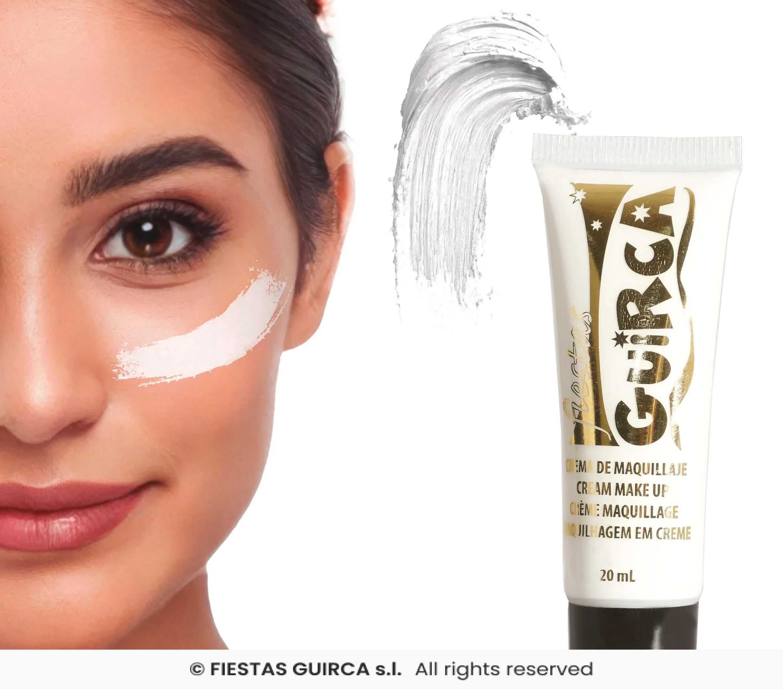 Tubo de Maquillaje en Crema en Colores Maquillaje en Crema Guirca Blanco