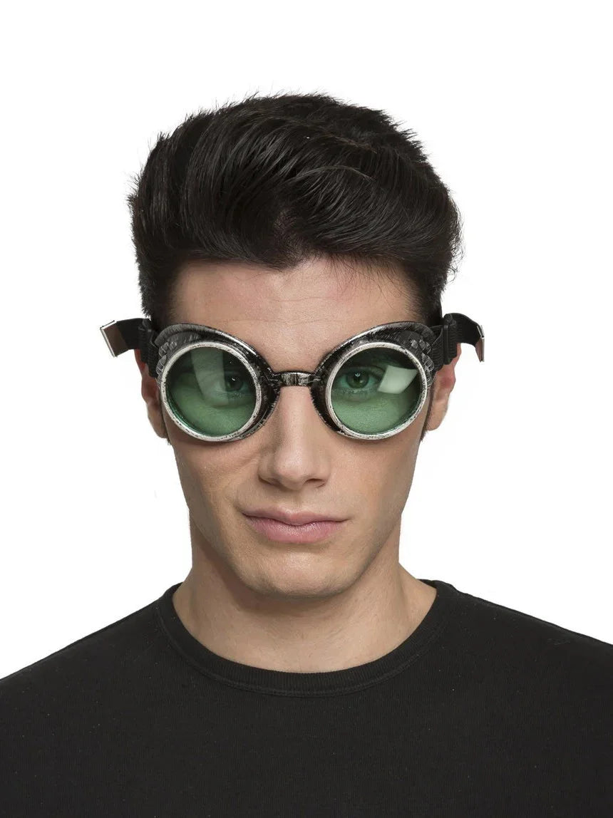 Gafas Steampunk Plateadas Envejecidas Steampunk Viving